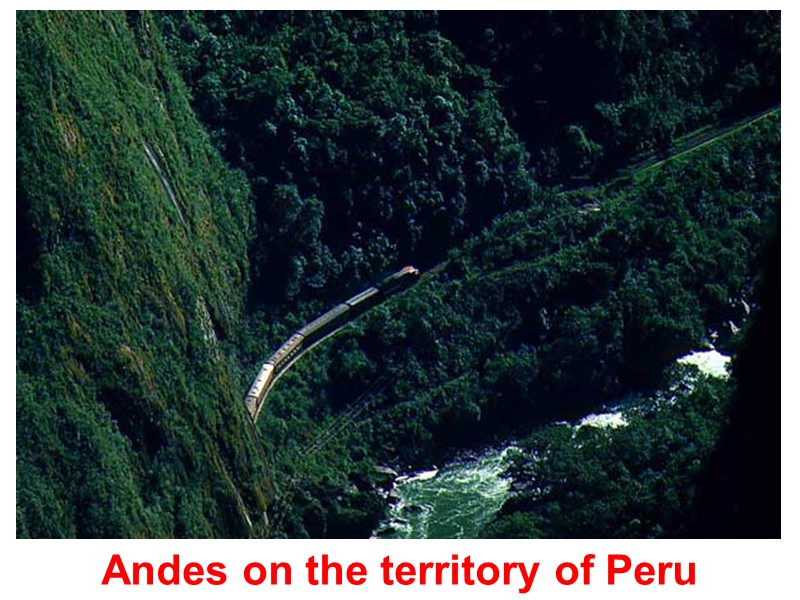 Andes on the territory of Peru